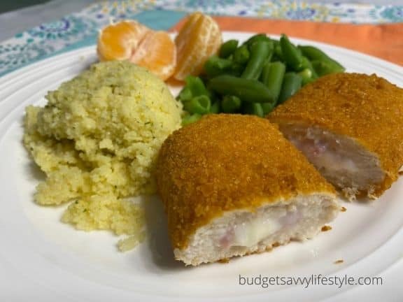 Aldi Chicken Cordon Bleu Meal Idea