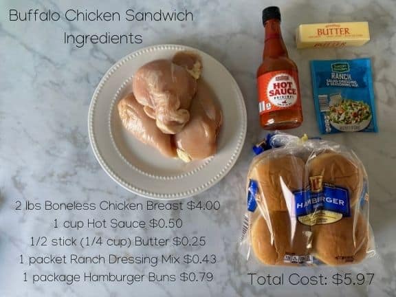 Buffalo Chicken Sandwich Recipe with Aldi Ingredients