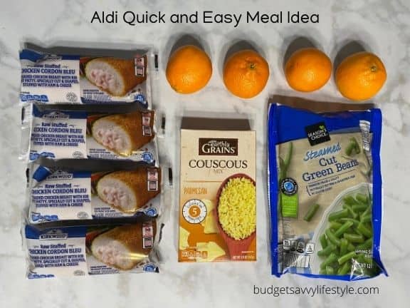 Quick and Easy Aldi Meal Idea with Chicken Cordon Bleu
